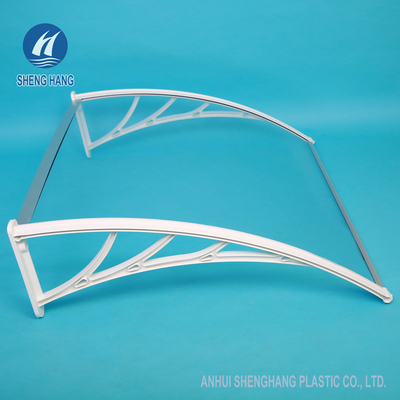 πλαστική Awning κάλυψη 2.5mm 2.8mm θόλων πορτών παραθύρων PC πολυανθράκων 1.6m