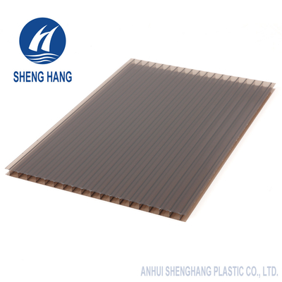 Φύλλο πολυανθράκων Twinwall χαλκού UL94 V0 6mm 10mm που χρωματίζεται