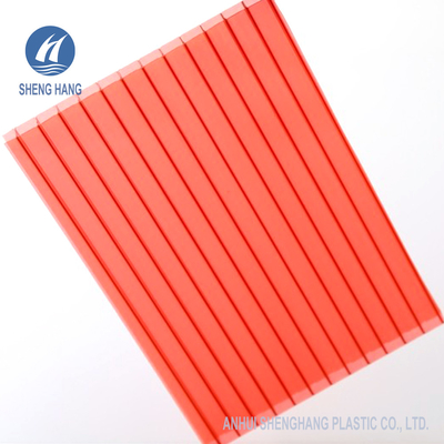 Φύλλο πολυανθράκων Twinwall χαλκού UL94 V0 6mm 10mm που χρωματίζεται