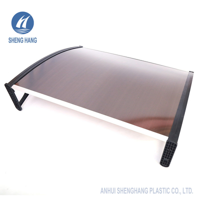 Awnings πολυανθράκων πορτών πλαστική προστασία χιονιού βροχής φωτός του ήλιου UV