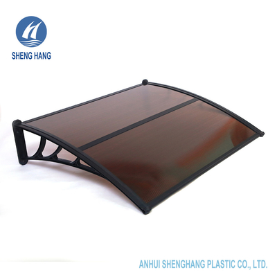 Γκρίζο πλαστικό Awning πλαστικό υποστήριγμα 4mm 5mm πολυανθράκων σκηνών