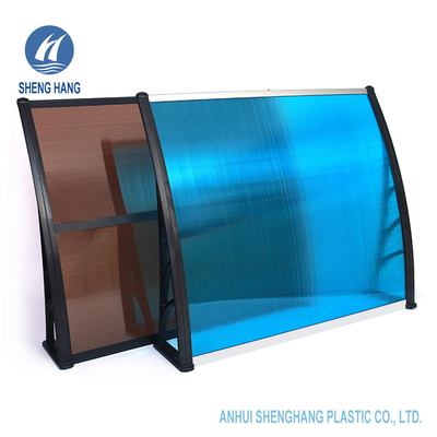 Awnings πορτών παραθύρων PC πολυανθράκων 100*120cm πλαστική Awning προστασία χαλαζιού