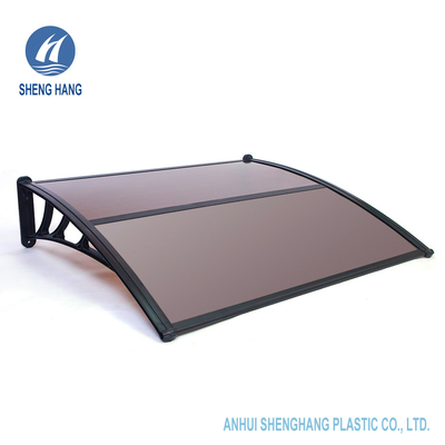 Awnings πορτών παραθύρων PC πολυανθράκων 100*120cm πλαστική Awning προστασία χαλαζιού