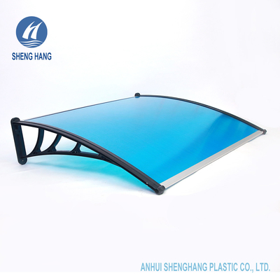 Awnings πορτών παραθύρων PC πολυανθράκων 100*120cm πλαστική Awning προστασία χαλαζιού