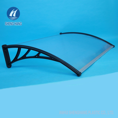 Awnings πολυανθράκων 1.5m ανθεκτική μαύρη πλαστική απόδειξη γρατσουνιών μπροστινών πορτών