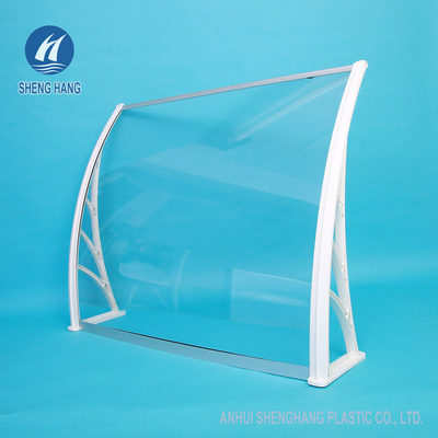 DIY 1.2*0.8m σαφές πλαστικό πολυανθράκων Awning το υψηλής αντοχής αντι δάκρυ