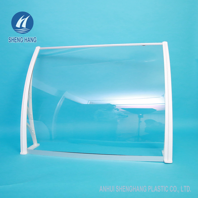 DIY 1.2*0.8m σαφές πλαστικό πολυανθράκων Awning το υψηλής αντοχής αντι δάκρυ
