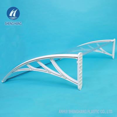 DIY 1.2*0.8m σαφές πλαστικό πολυανθράκων Awning το υψηλής αντοχής αντι δάκρυ