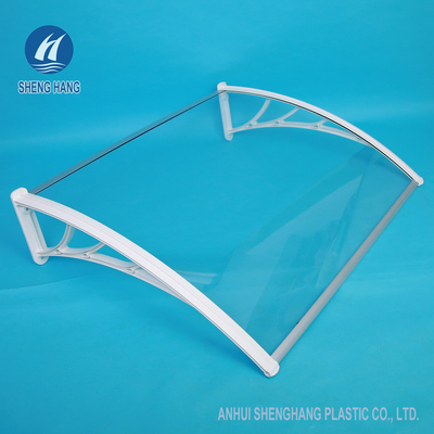 DIY 1.2*0.8m σαφές πλαστικό πολυανθράκων Awning το υψηλής αντοχής αντι δάκρυ