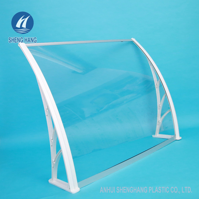 Διαφανής Awning θόλος 700mm UV αντίσταση Impactproof πορτών παραθύρων μερών πολυανθράκων
