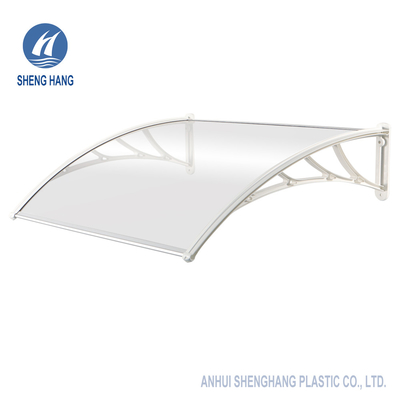 Πλαστικό υποστήριξης Awning επιτροπής πολυανθράκων πλαισίων στερεό για το σπίτι και την επιχείρηση