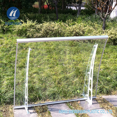 DIY μετάλλων καιρικό ανθεκτικό 1.4m πλάτος θόλων ανθρακικού άλατος πλαισίων πολυ για το παράθυρο
