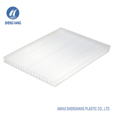 φύλλα τέσσερα τοίχος 2100*3000mm πολυανθράκων 14mm Multiwall UV προστασία 80um